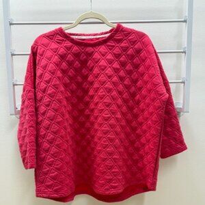 Tuckernuck Sport Azalea Quilted Crewneck Pullover